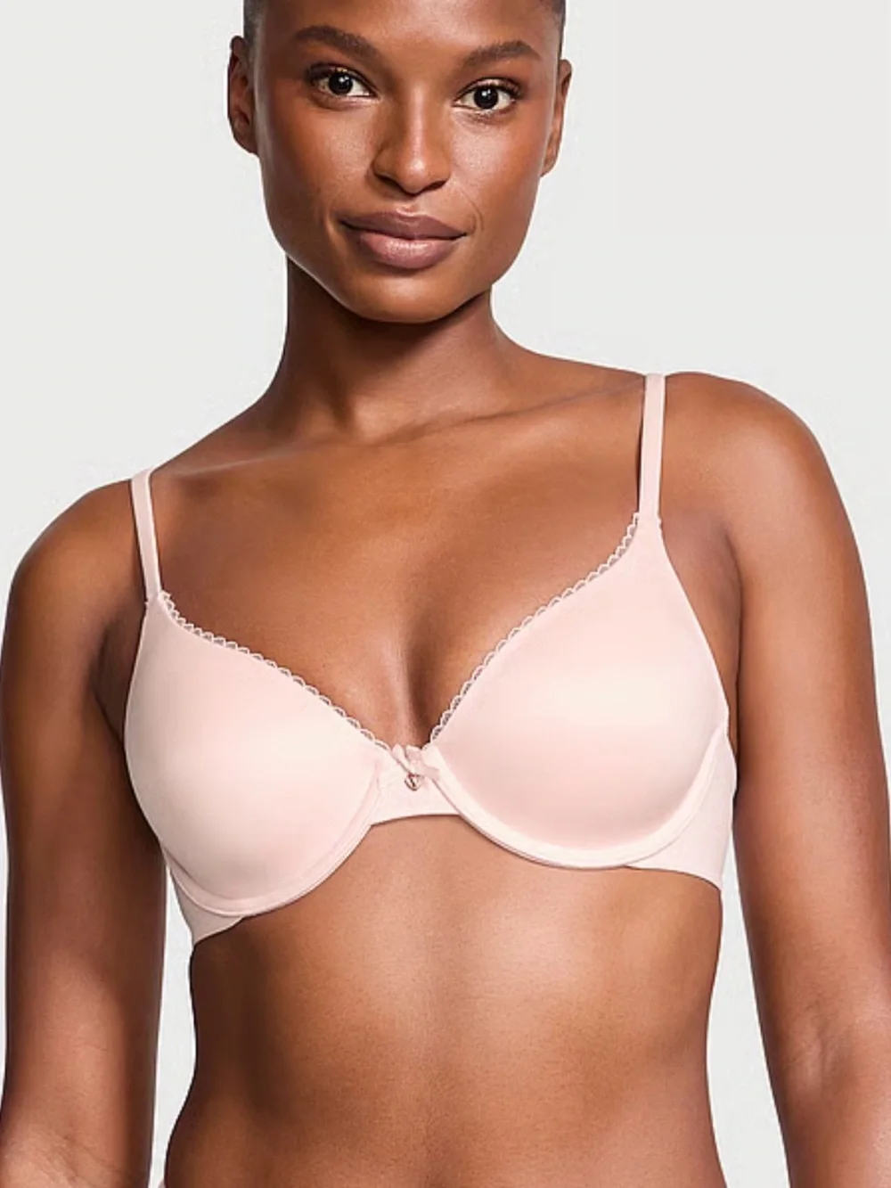 Victorias Secret Lightly Lined T-Shirt Bra NWT light pink 34DDD priced $54.95